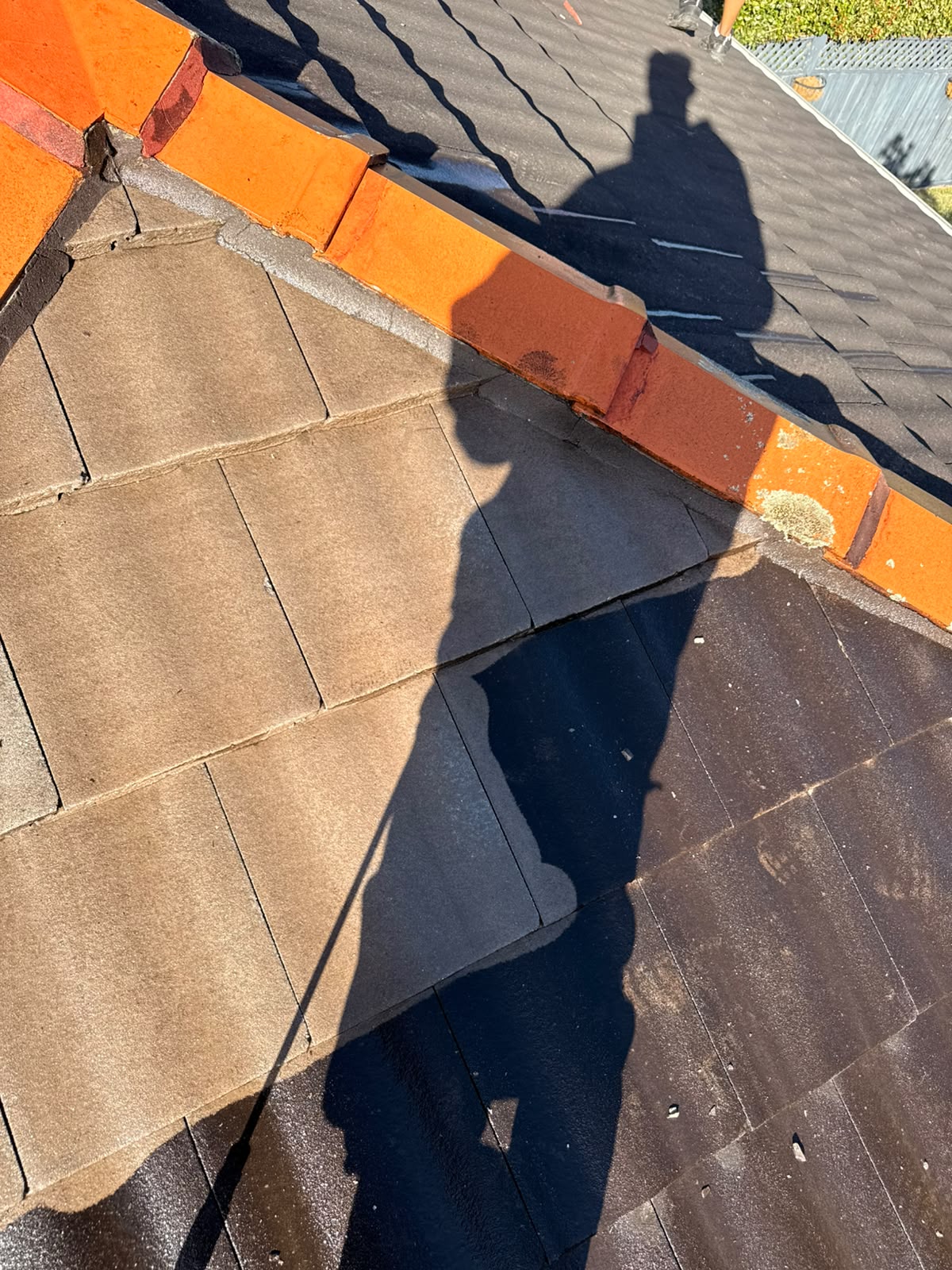 Cleaned eaves and exterior cladding after service